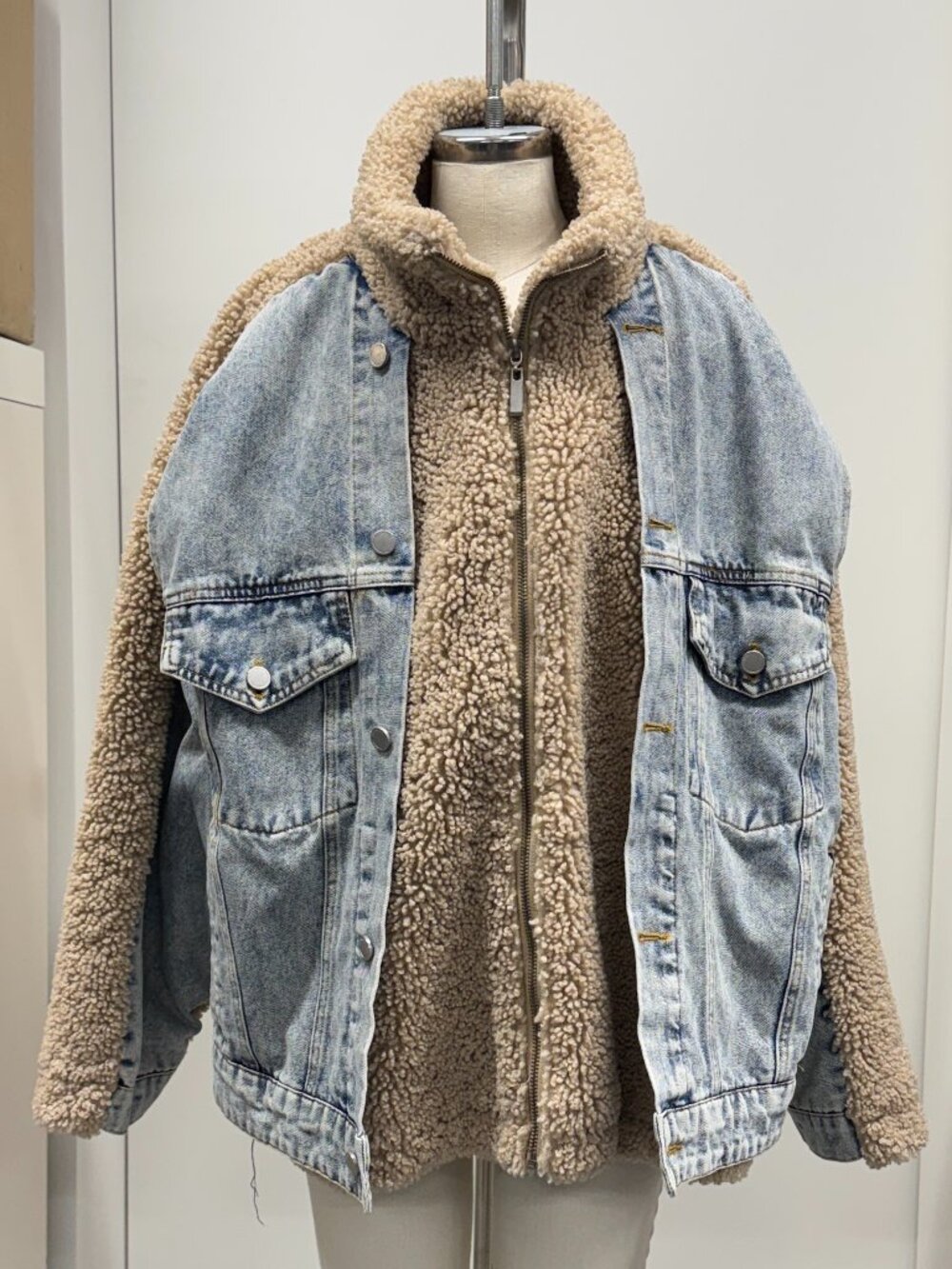 blankNYC Sherpa Jean Jacket